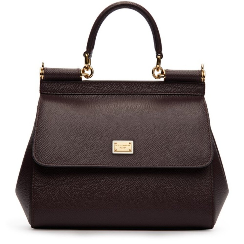 DOLCE & GABBANA Large Sicily Bag In Dauphine Calfskin